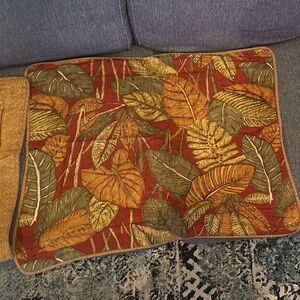 CROSCILL Las Palmas Tropical Leaves Palm Standard Pillow Shams Textured (#322) 2